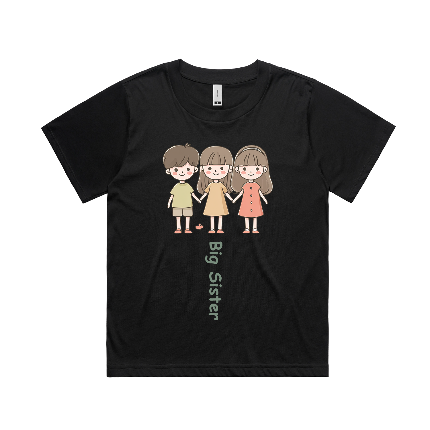 Graphic T-shirt - Siblings Matching Tee (Big Sister)