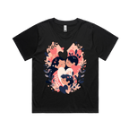Graphic T-shirt - Sisters Matching Tee (Leaves & Flowers)