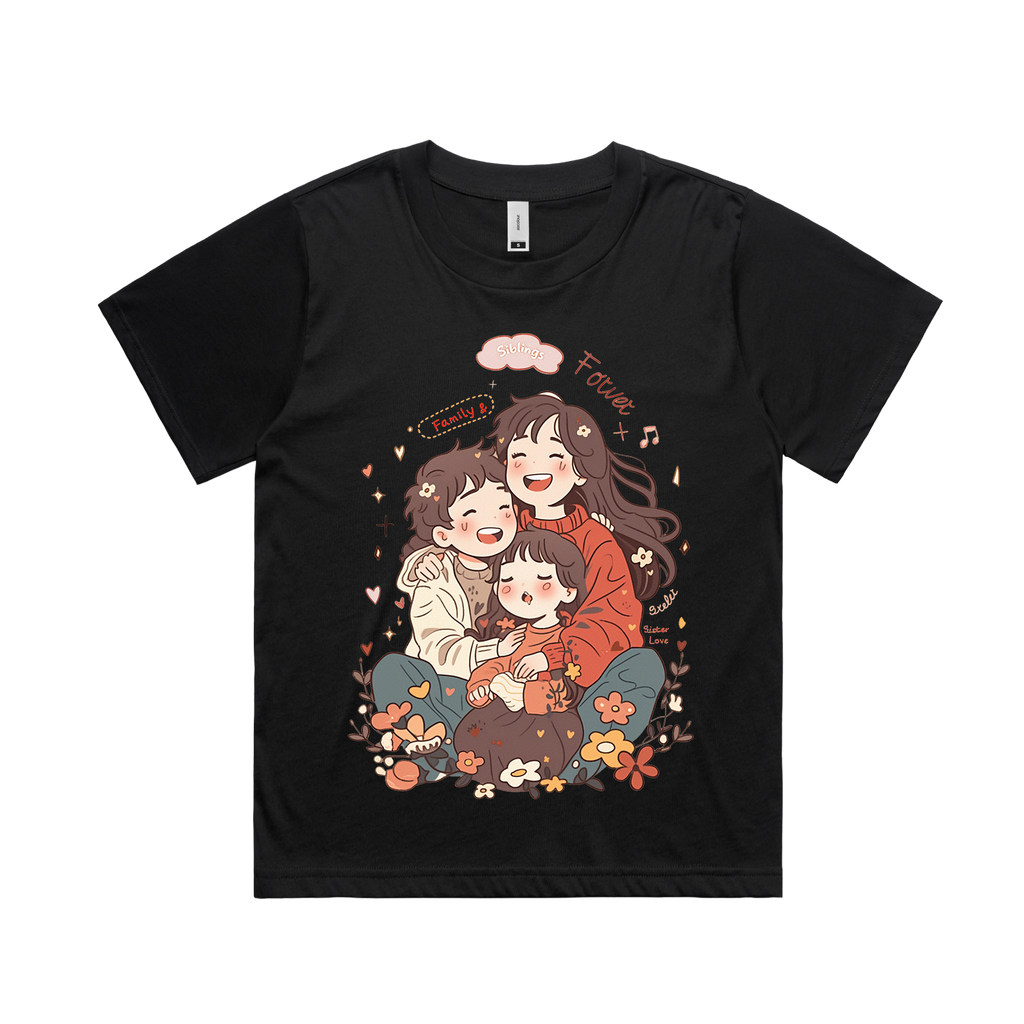 Graphic T-shirt - Sisters & Brothers Matching Tee (Siblings & Family Forever)