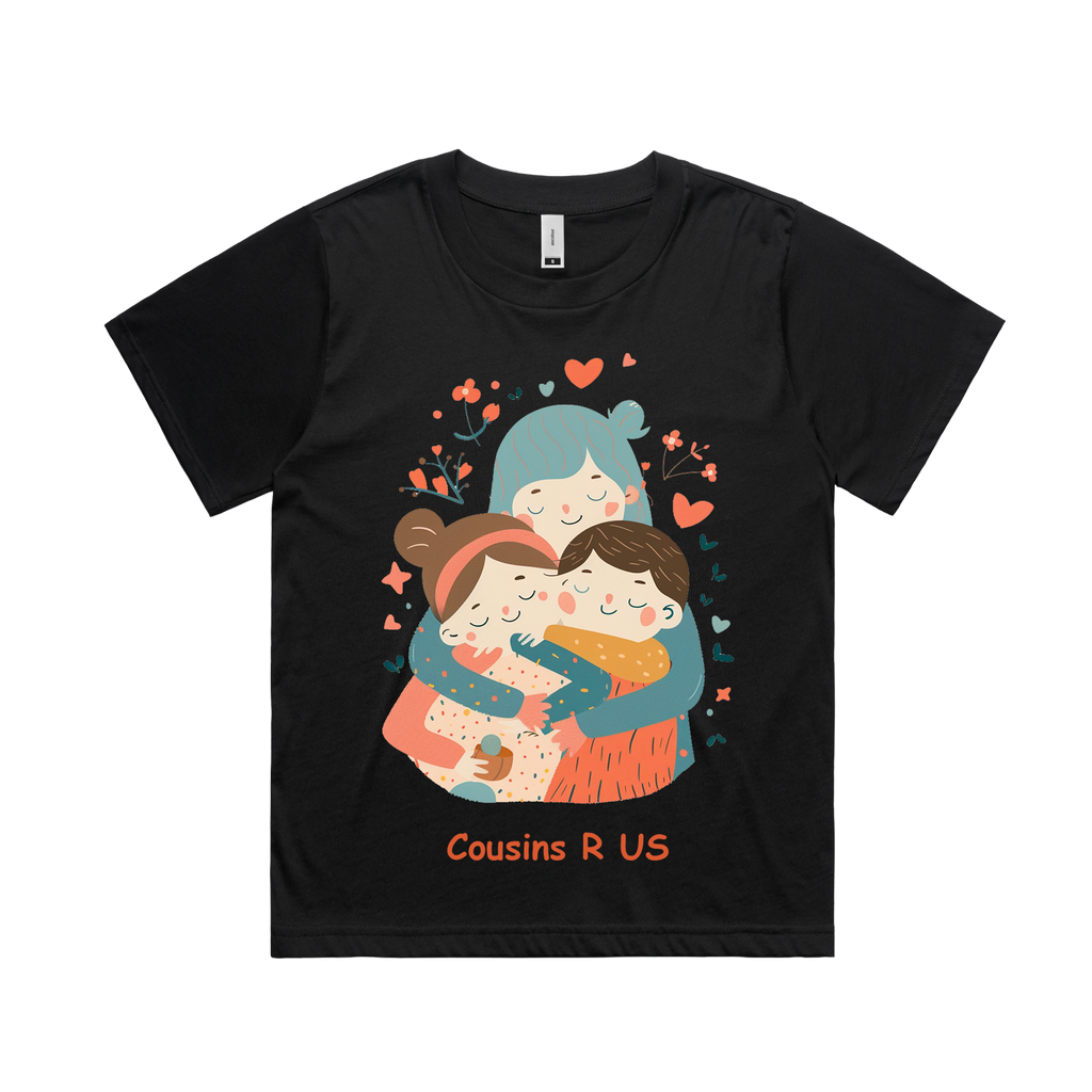 Graphic T-shirt - Brothers & Sisters Matching Tee (Cousins R US, text costomisable)