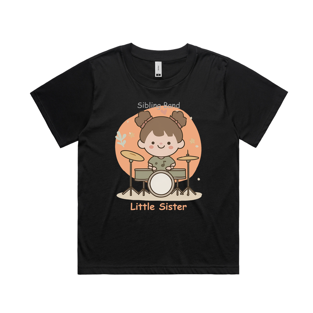 Graphic T-shirt - Drums Girl Matching Tee (Sibling Band)