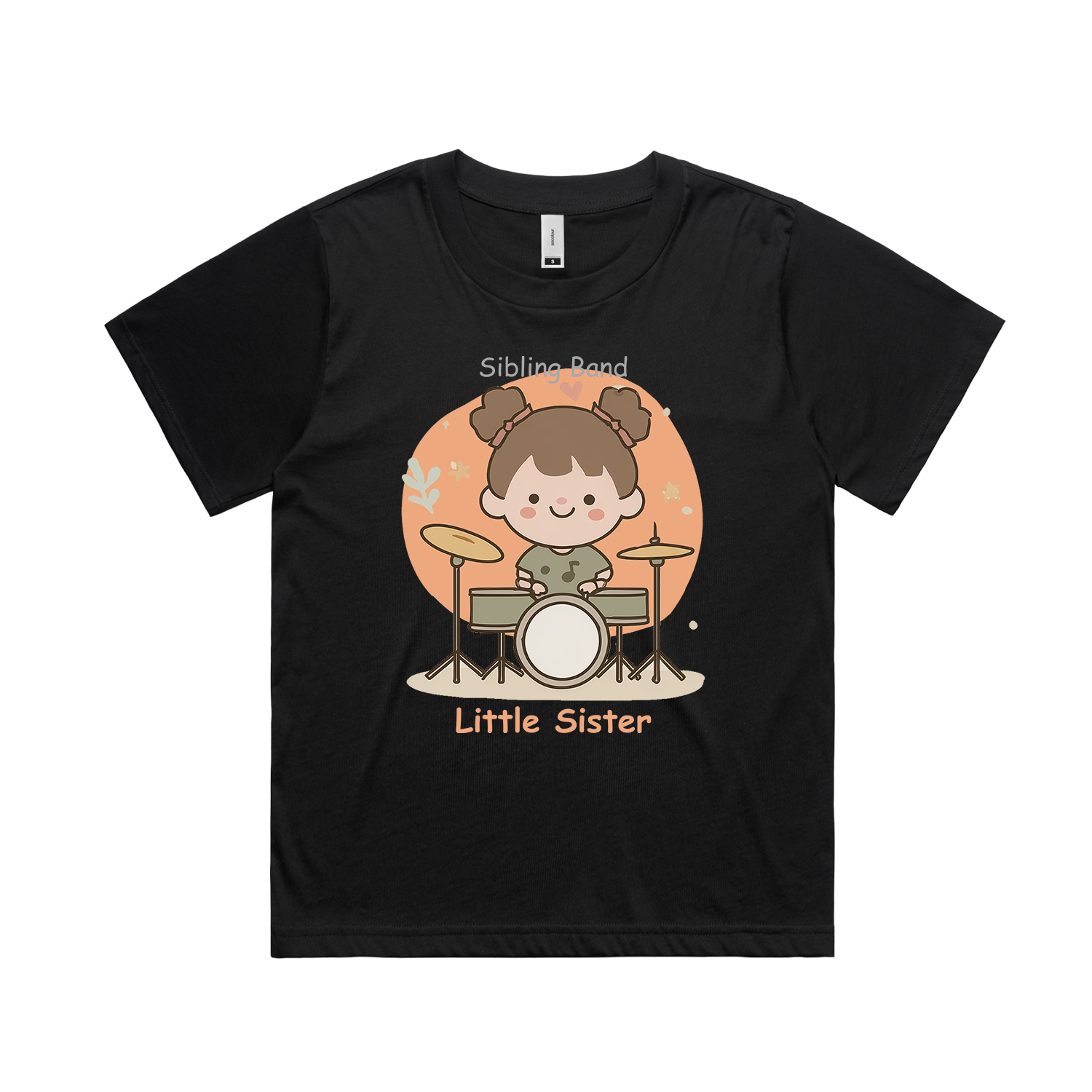 Graphic T-shirt - Drums Girl Matching Tee (Sibling Band)