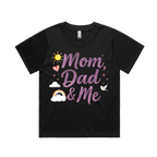 Graphic T-shirt - Heart, Rainbow, Sun Matching Tee (Mom, Dad & Me)