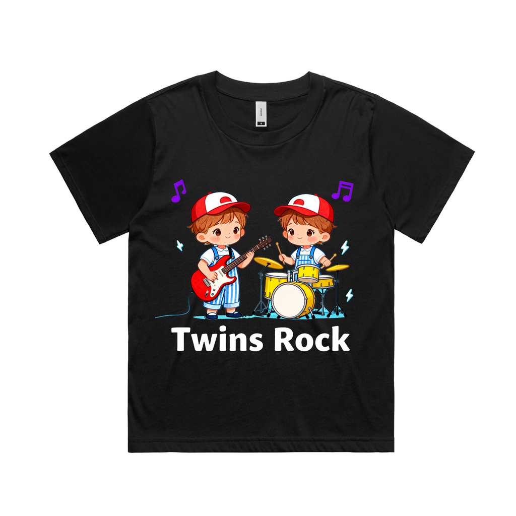 Graphic T-shirt - Twins Matching Tee (Twins Rock)