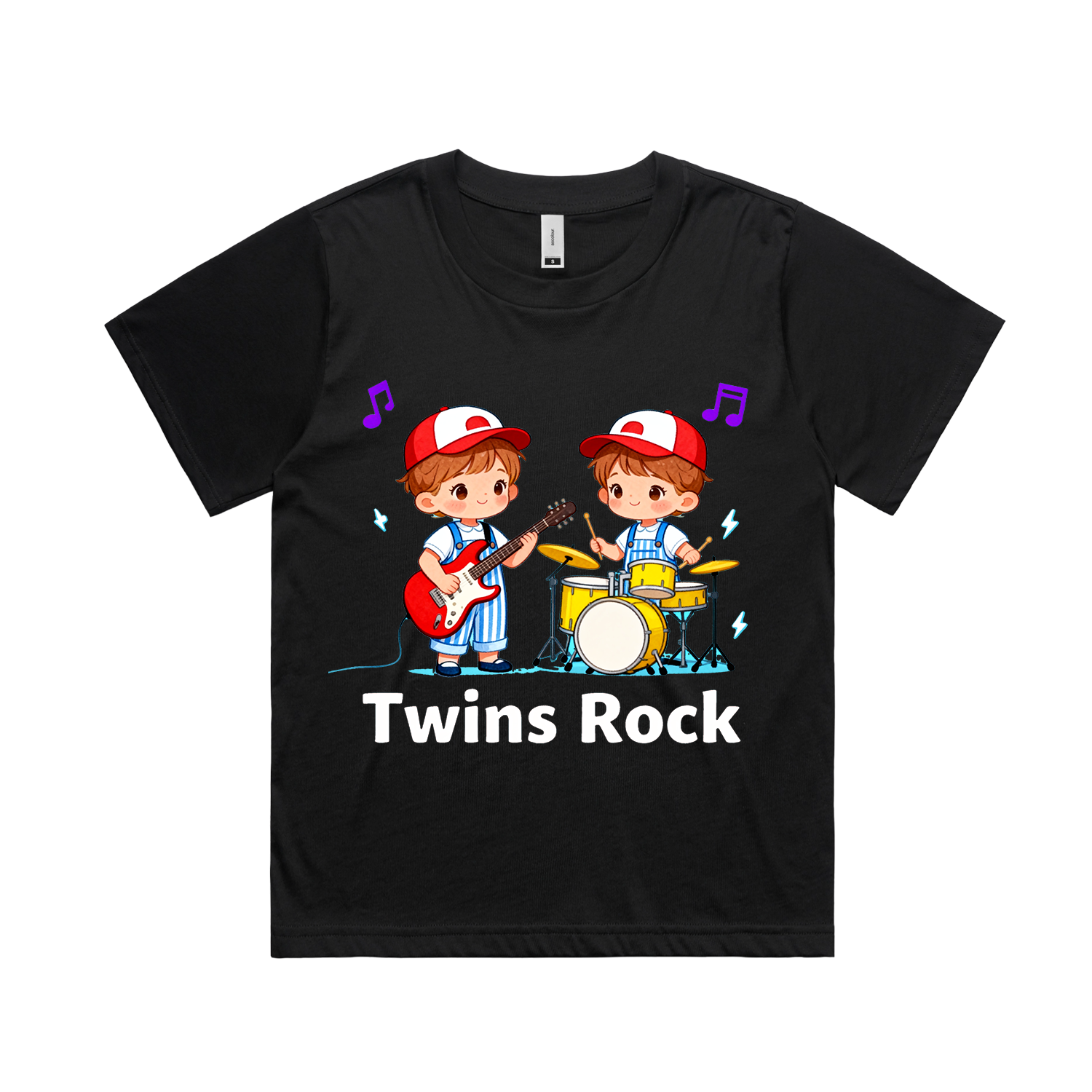 Graphic T-shirt - Twins Matching Tee (Twins Rock)