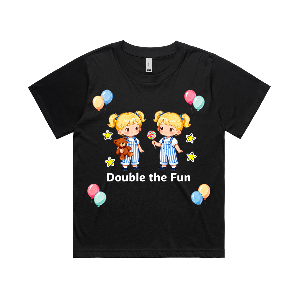 Graphic T-shirt - Twins Matching Tee (Double The Fun)