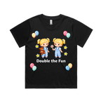 Graphic T-shirt - Twins Matching Tee (Double The Fun)