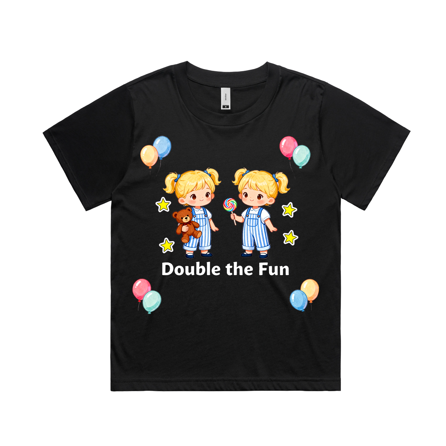 Graphic T-shirt - Twins Matching Tee (Double The Fun)