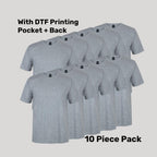 Cotton T-Shirt Pack (5 or 10) – Special Offer | Quality Tee with Custom Printing