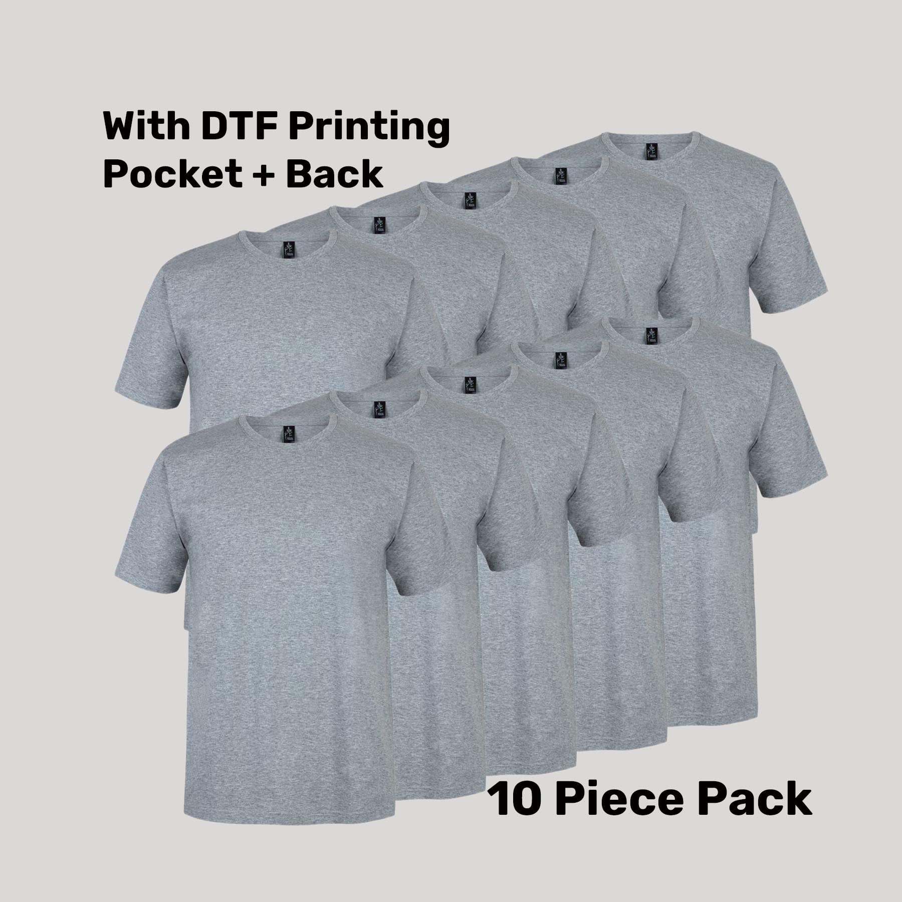 Cotton T-Shirt Pack (5 or 10) – Special Offer | Quality Tee with Custom Printing