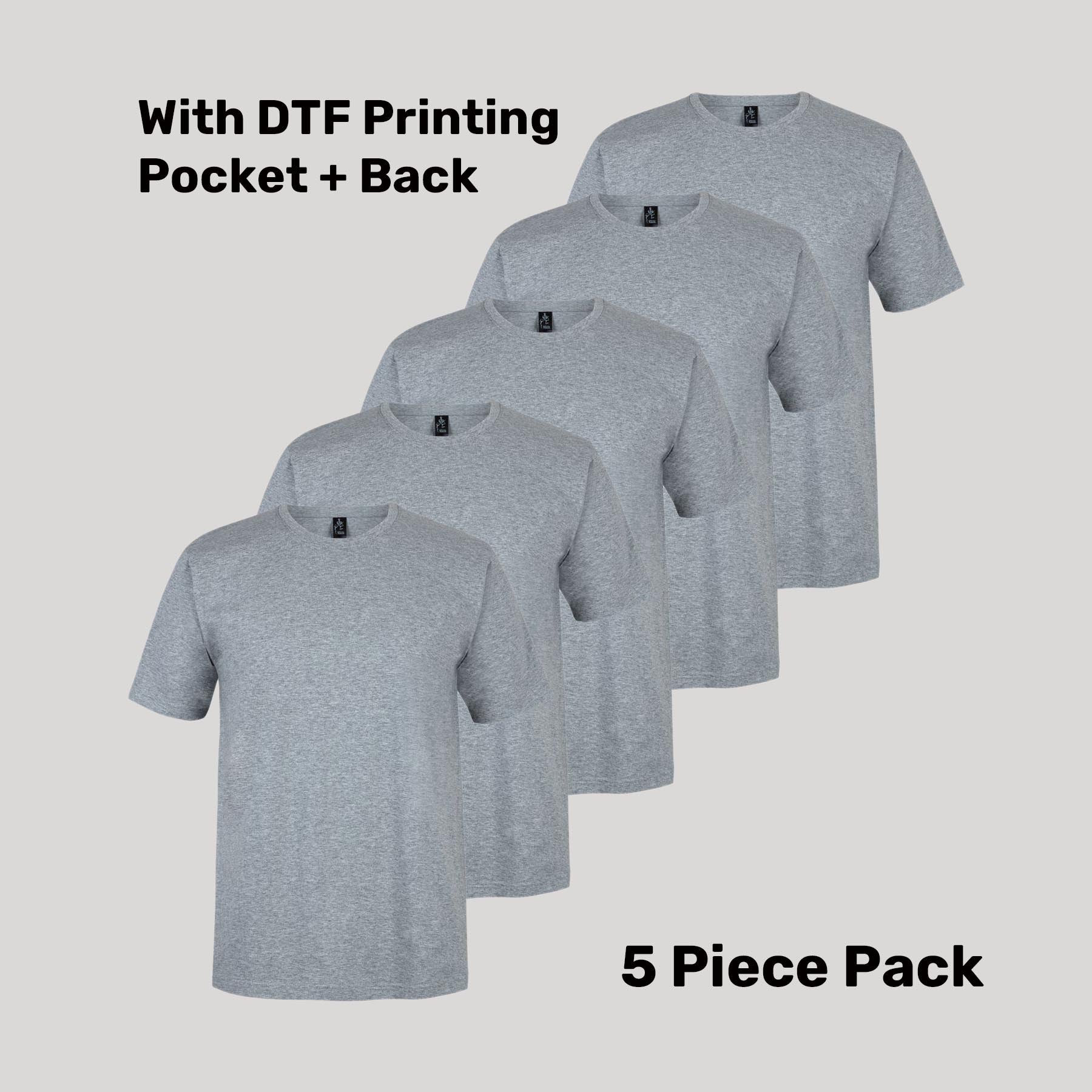 Cotton T-Shirt Pack (5 or 10) – Special Offer | Quality Tee with Custom Printing