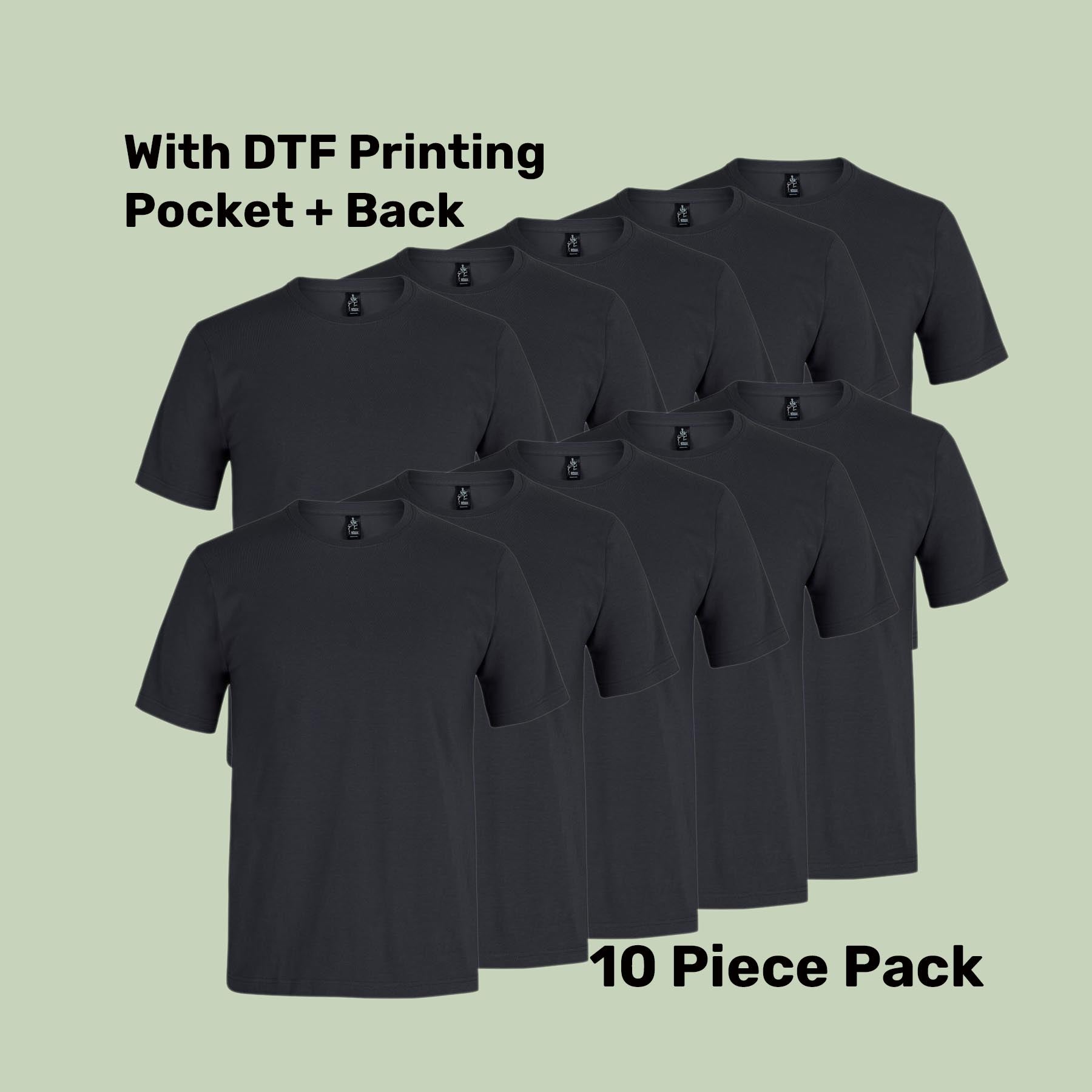 Cotton T-Shirt Pack (5 or 10) – Special Offer | Quality Tee with Custom Printing