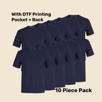 Cotton T-Shirt Pack (5 or 10) – Special Offer | Quality Tee with Custom Printing