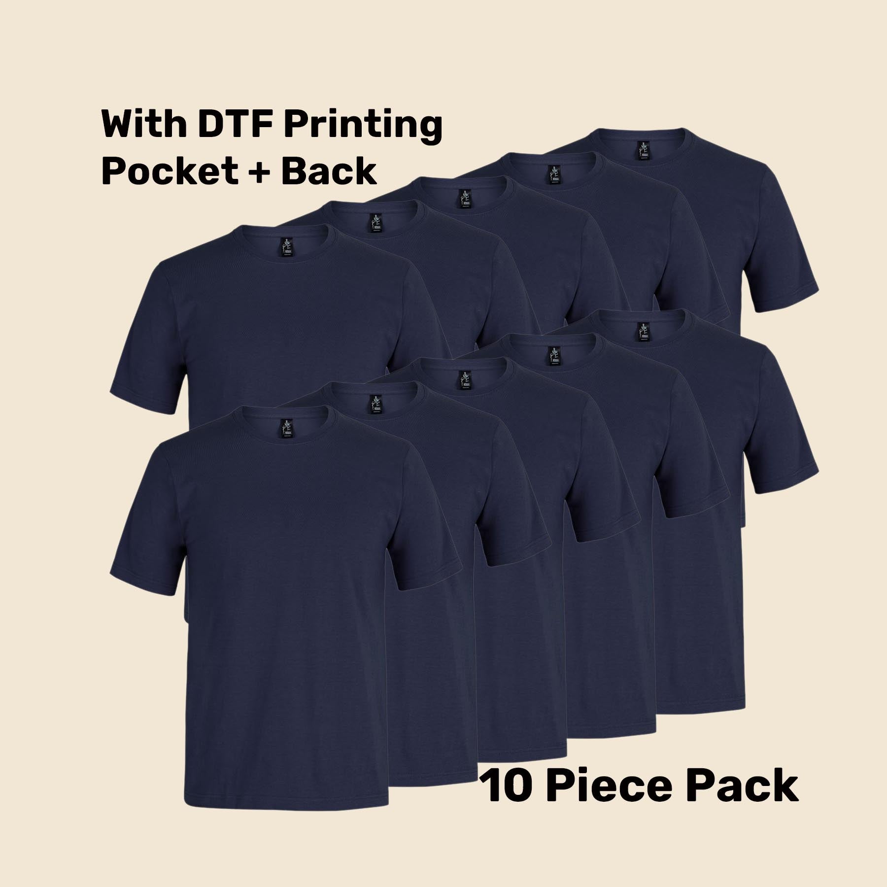 Cotton T-Shirt Pack (5 or 10) – Special Offer | Quality Tee with Custom Printing