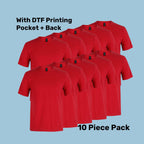 Cotton T-Shirt Pack (5 or 10) – Special Offer | Quality Tee with Custom Printing