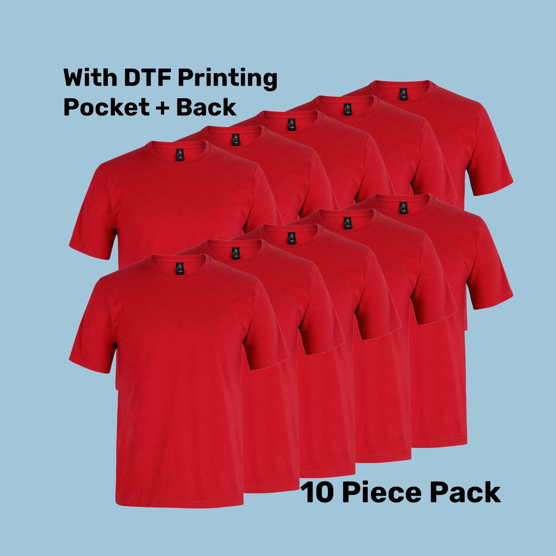 Cotton T-Shirt Pack (5 or 10) – Special Offer | Quality Tee with Custom Printing