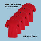 Cotton T-Shirt Pack (5 or 10) – Special Offer | Quality Tee with Custom Printing