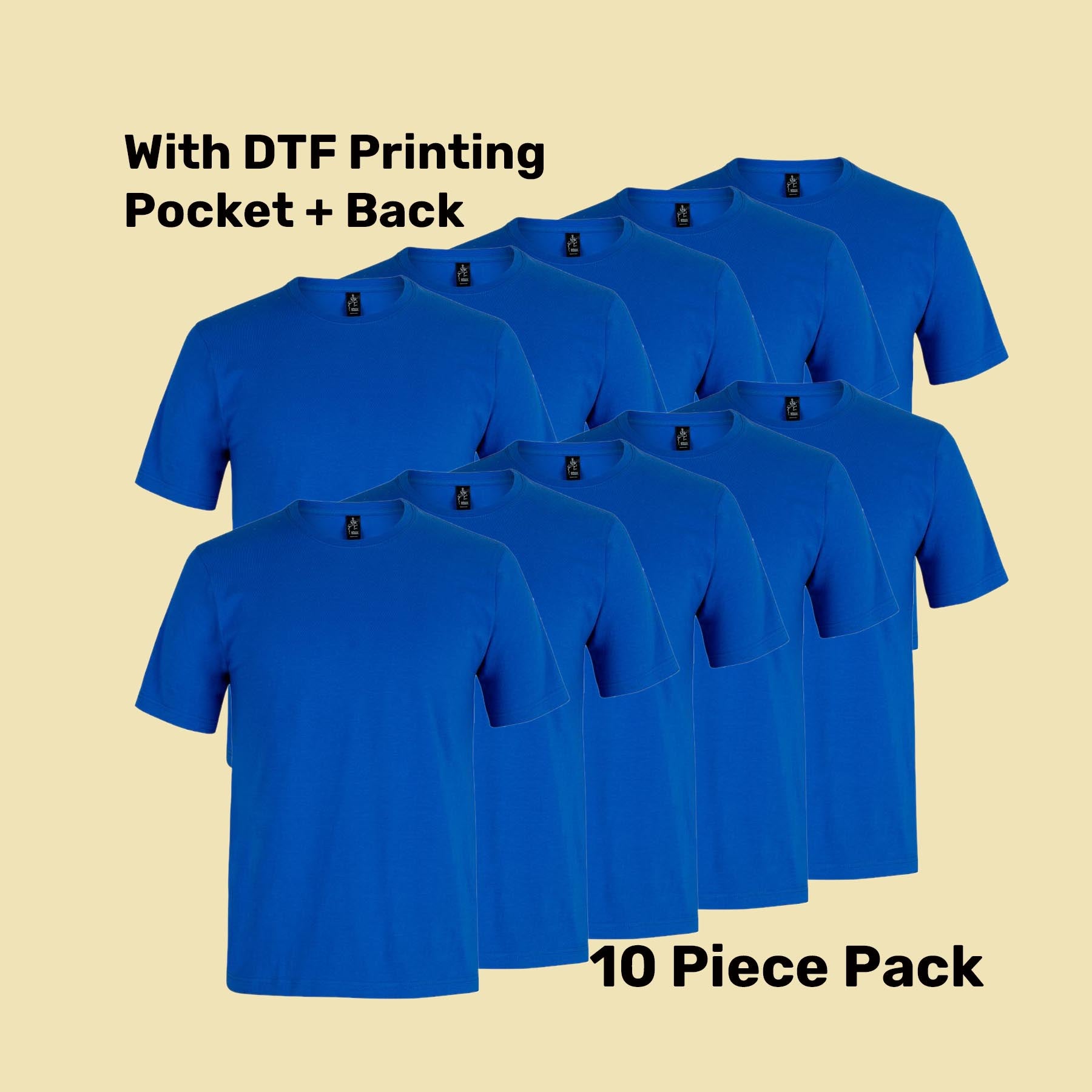 Cotton T-Shirt Pack (5 or 10) – Special Offer | Quality Tee with Custom Printing