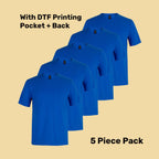 Cotton T-Shirt Pack (5 or 10) – Special Offer | Quality Tee with Custom Printing