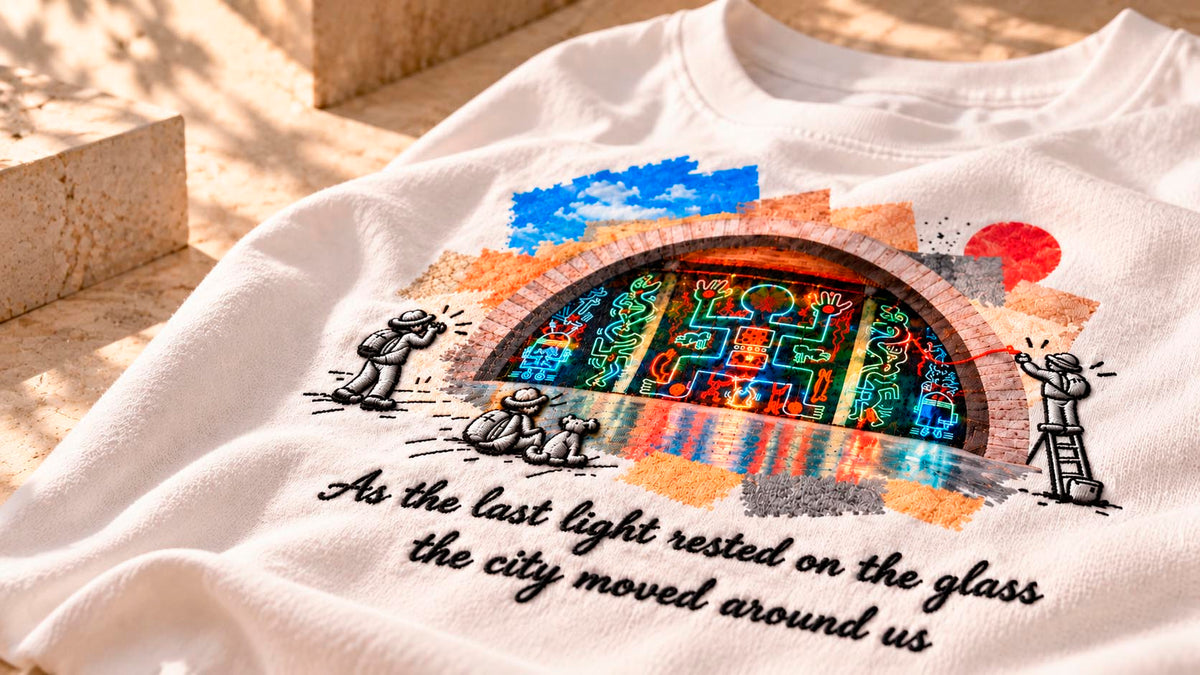 Custom Art Hoodie — Embroidery × Print
