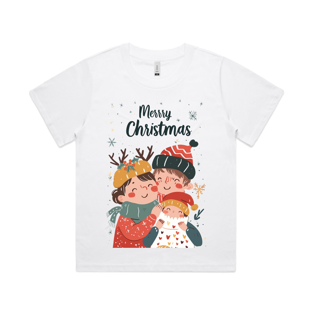 Graphic T-shirt - Kids & Adult Christmas Matching Tee (Family & Snowflakes)