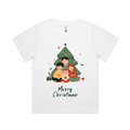 Graphic T-shirt - Kids & Adult Christmas Matching Tee (Family 4 & Tree)