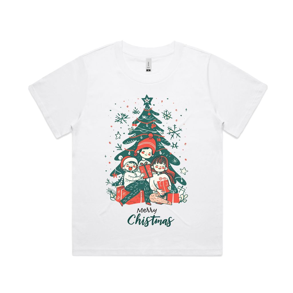 Graphic T-shirt - Kids & Adult Christmas Matching Tee (Children & Tree)