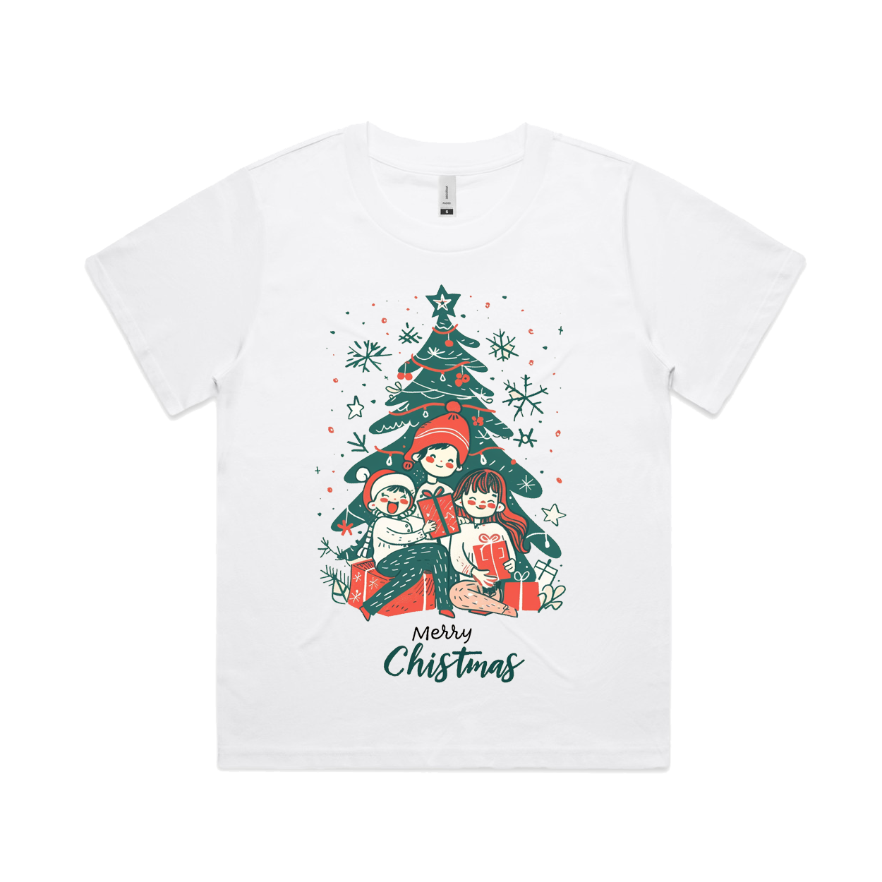 Graphic T-shirt - Kids & Adult Christmas Matching Tee (Children & Tree)