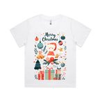 Graphic T-shirt - Kids & Adult Christmas Matching Tee (Santa & Ornaments)