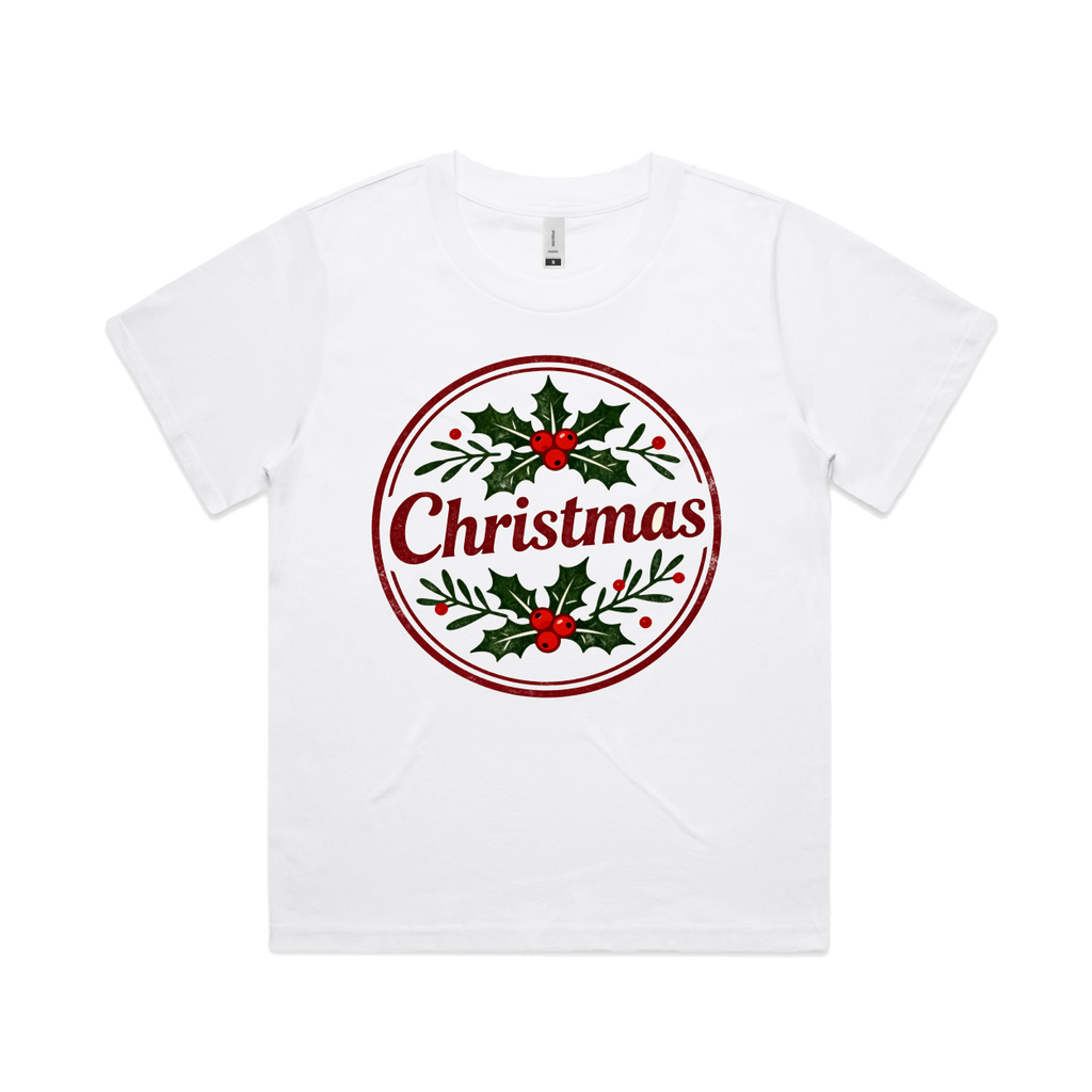 Graphic T-shirt - Kids & Adult Christmas Matching Tee (Wreath-style)
