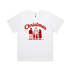 Graphic T-shirt - Kids & Adult Christmas Matching Tee (Silhouette Family & Tree)