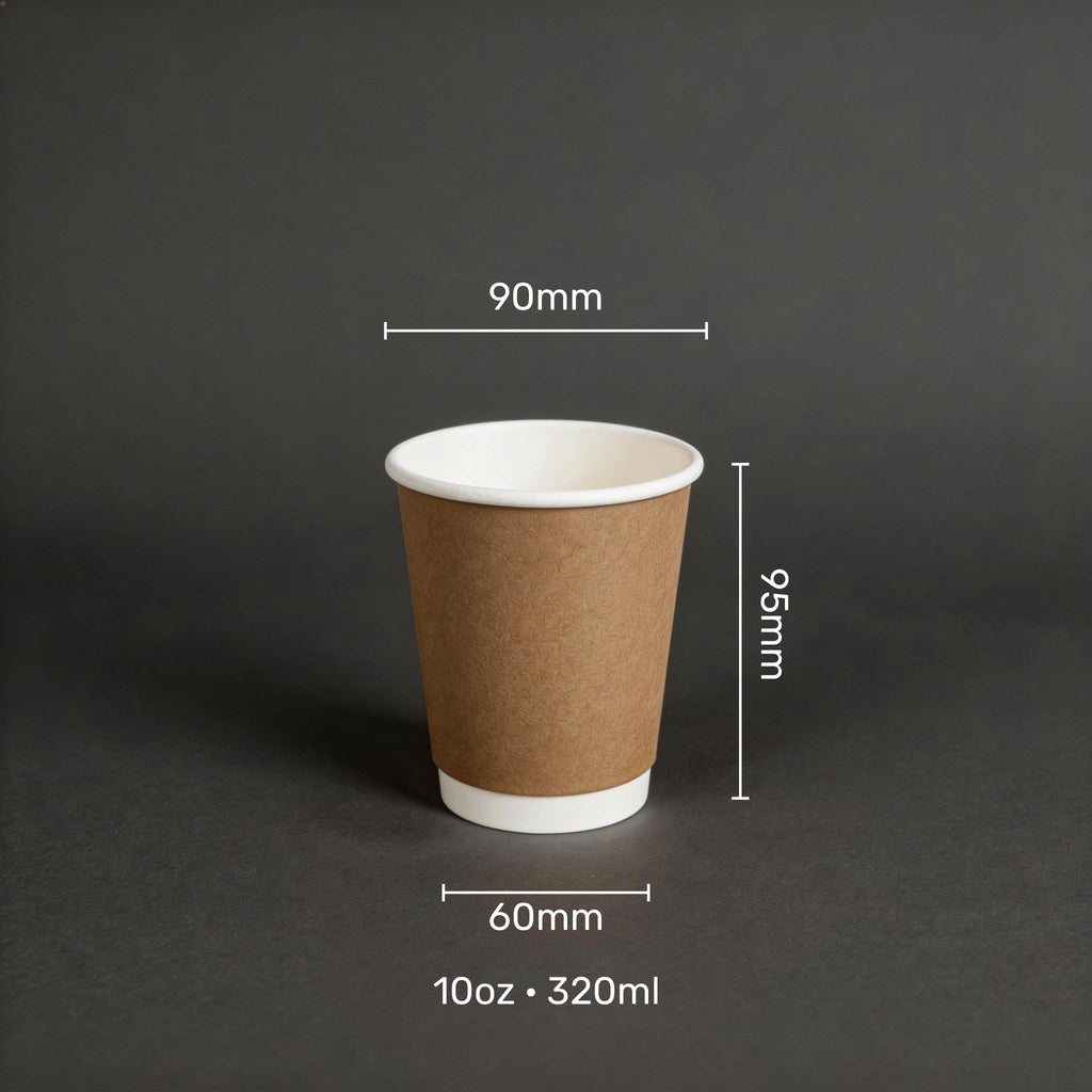 Double Wall Paper Cups (Pack of 1000, 2000, 5000) With Custom Printing