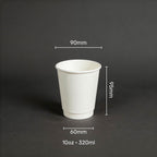 Double Wall Paper Cups (Pack of 1000, 2000, 5000) With Custom Printing