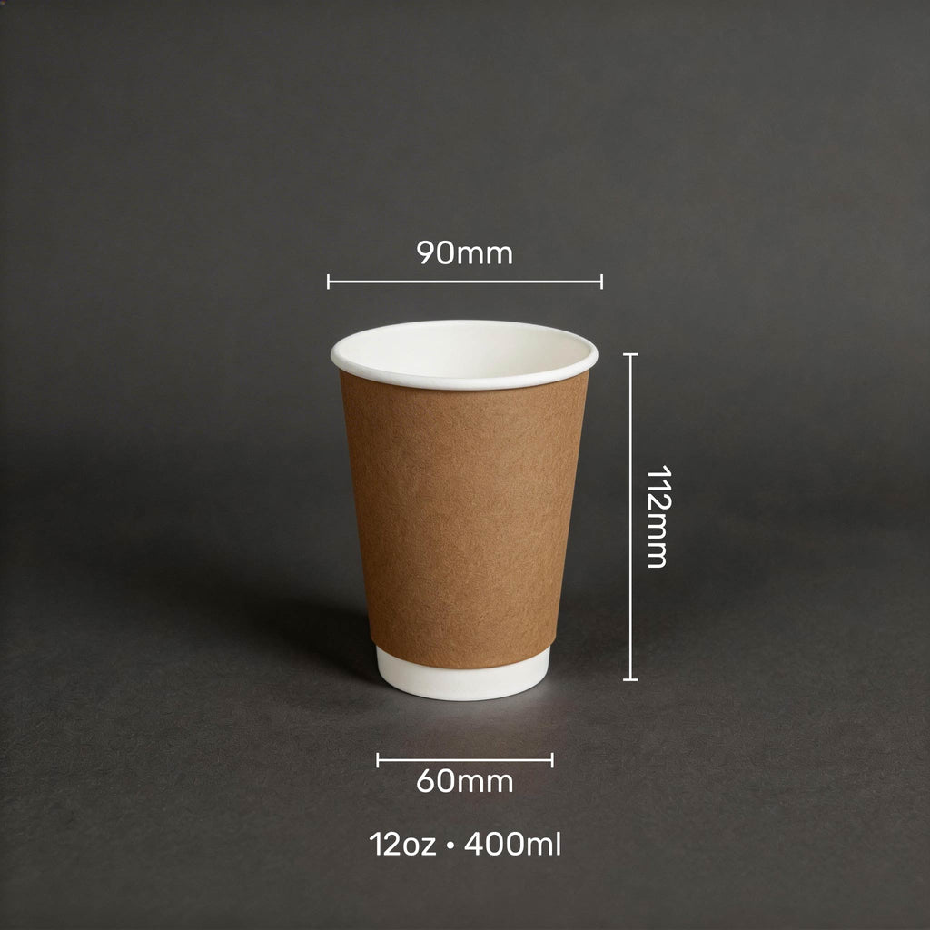 Double Wall Paper Cups (Pack of 1000, 2000, 5000) With Custom Printing