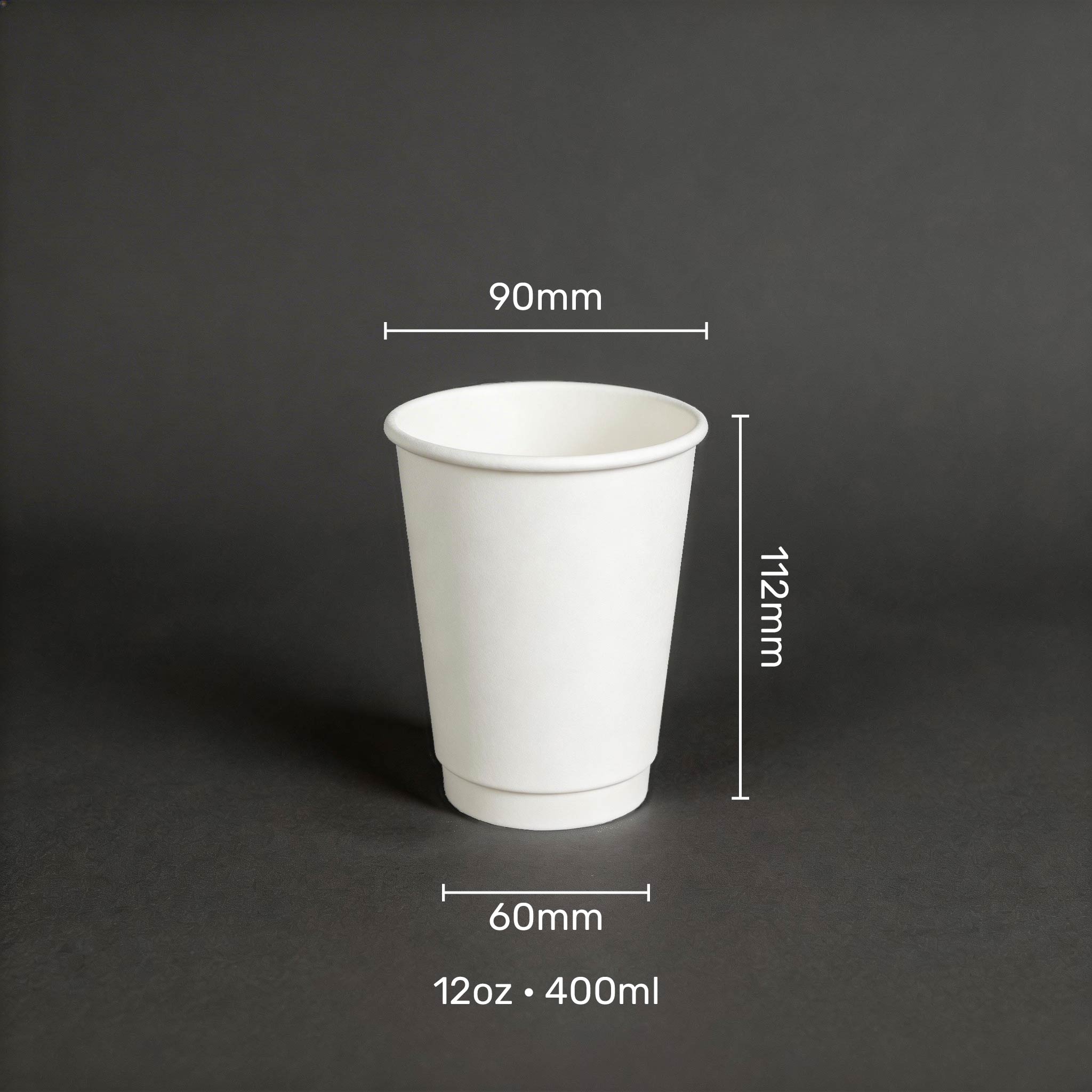 Double Wall Paper Cups (Pack of 1000, 2000, 5000) With Custom Printing