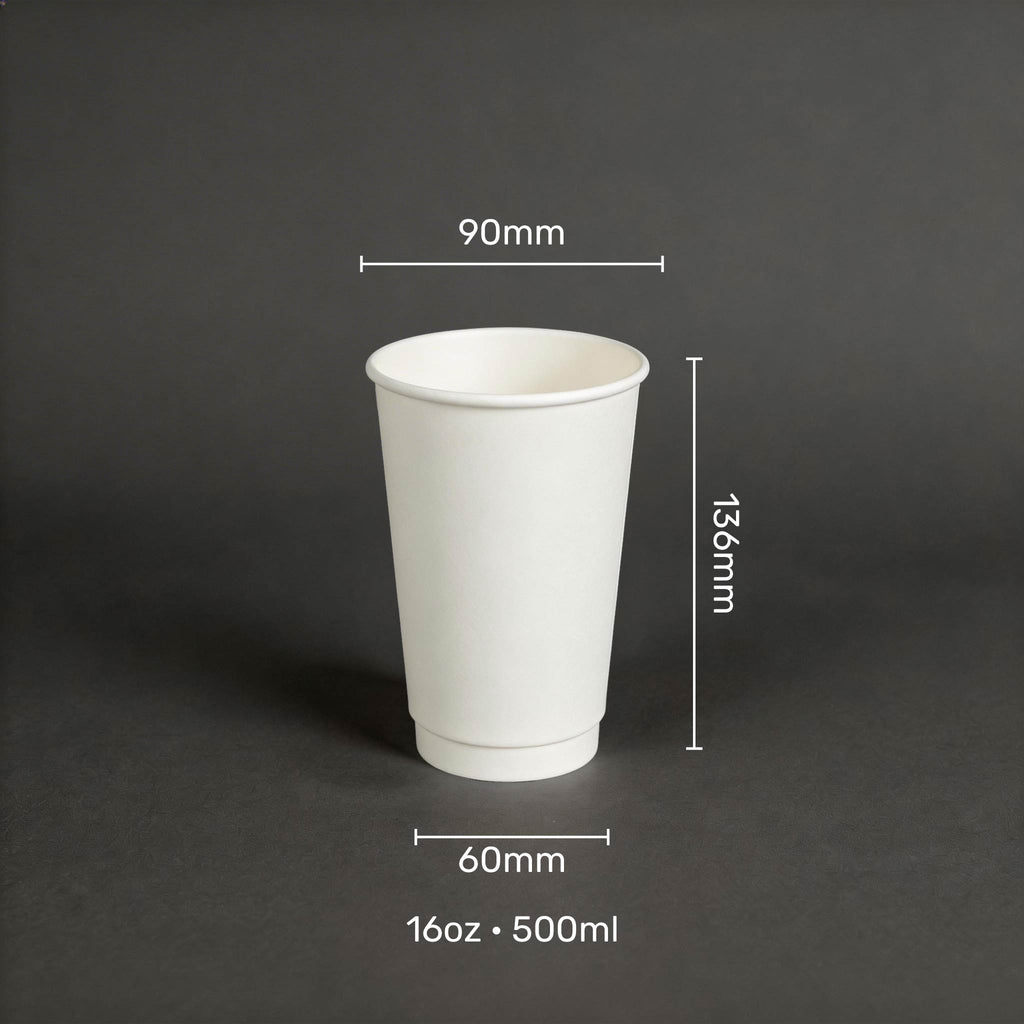 Double Wall Paper Cups (Pack of 1000, 2000, 5000) With Custom Printing