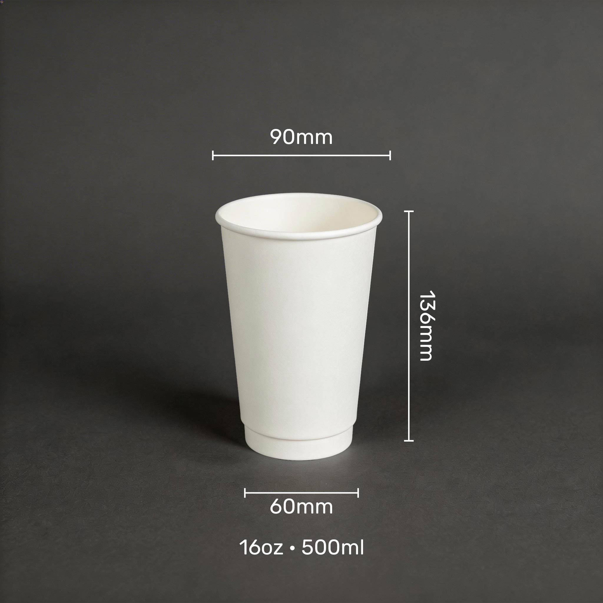 Double Wall Paper Cups (Pack of 1000, 2000, 5000) With Custom Printing