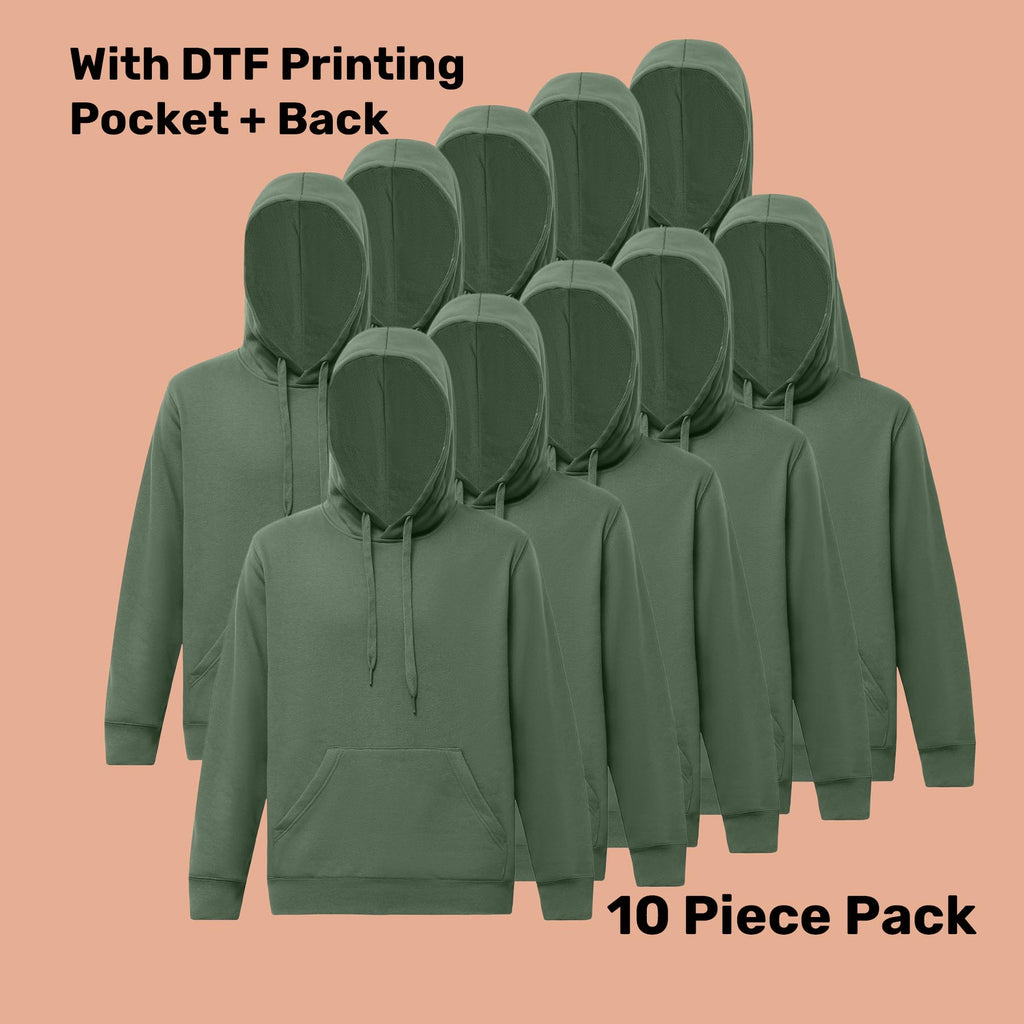 Premium Fleece Hoodie Pack (5 or 10) – Special Offer | Quality Hoodie with Custom Printing