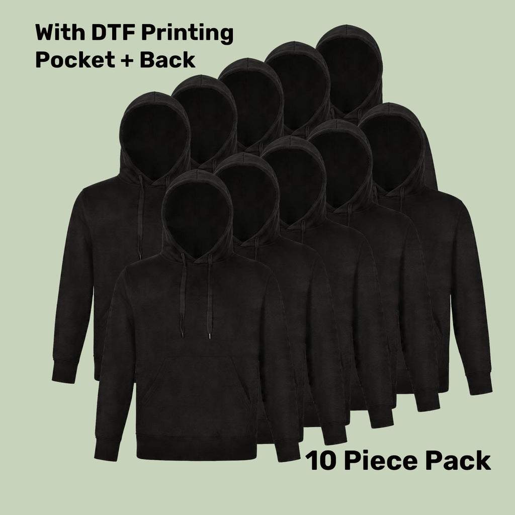 Premium Fleece Hoodie Pack (5 or 10) – Special Offer | Quality Hoodie with Custom Printing