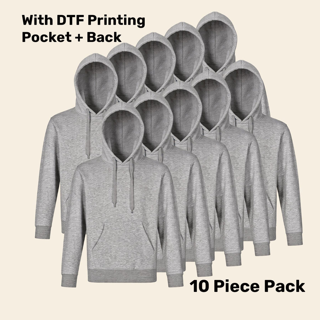 Premium Fleece Hoodie Pack (5 or 10) – Special Offer | Quality Hoodie with Custom Printing