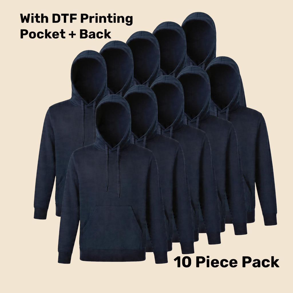 Premium Fleece Hoodie Pack (5 or 10) – Special Offer | Quality Hoodie with Custom Printing