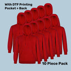 Premium Fleece Hoodie Pack (5 or 10) – Special Offer | Quality Hoodie with Custom Printing