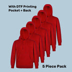 Premium Fleece Hoodie Pack (5 or 10) – Special Offer | Quality Hoodie with Custom Printing