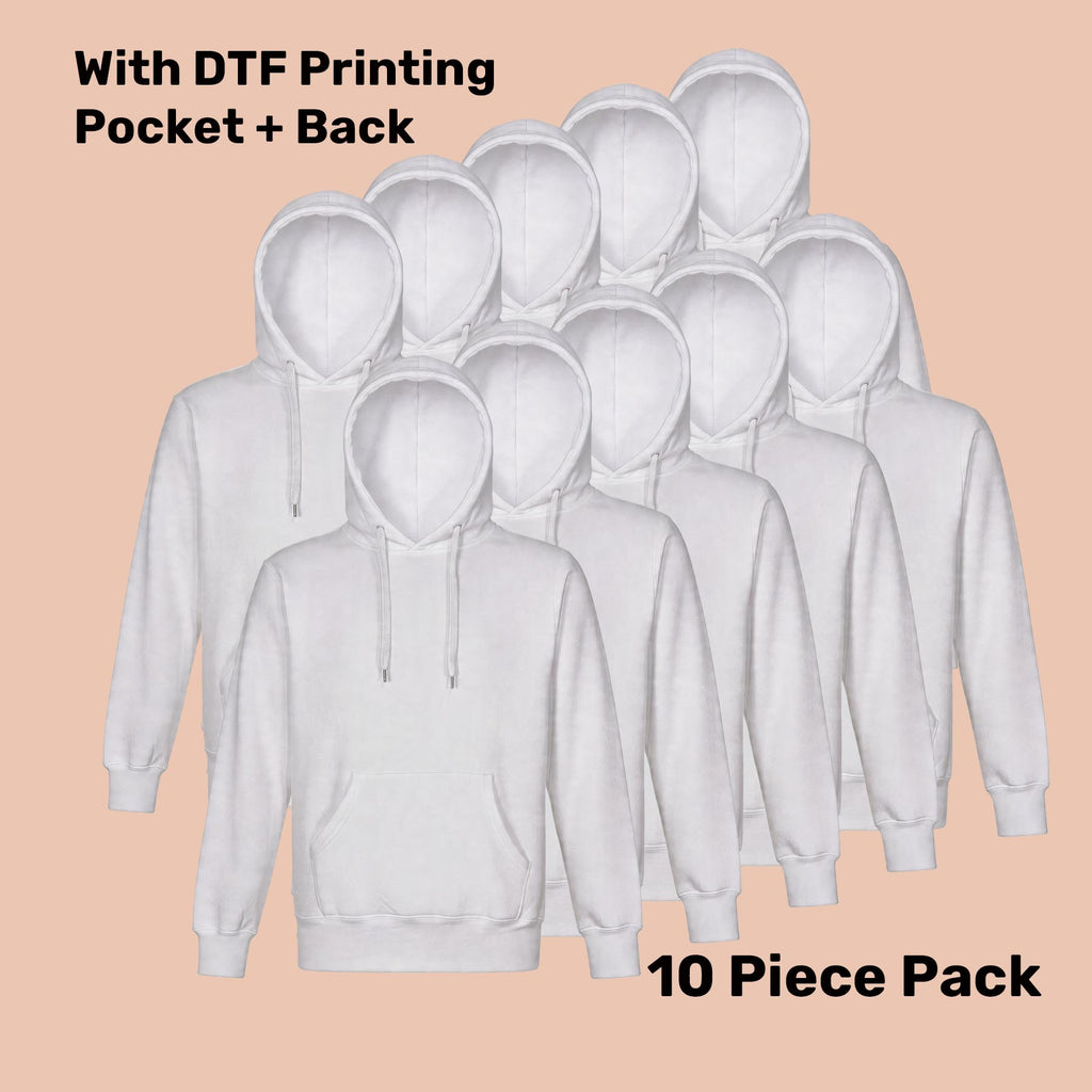 Premium Fleece Hoodie Pack (5 or 10) – Special Offer | Quality Hoodie with Custom Printing
