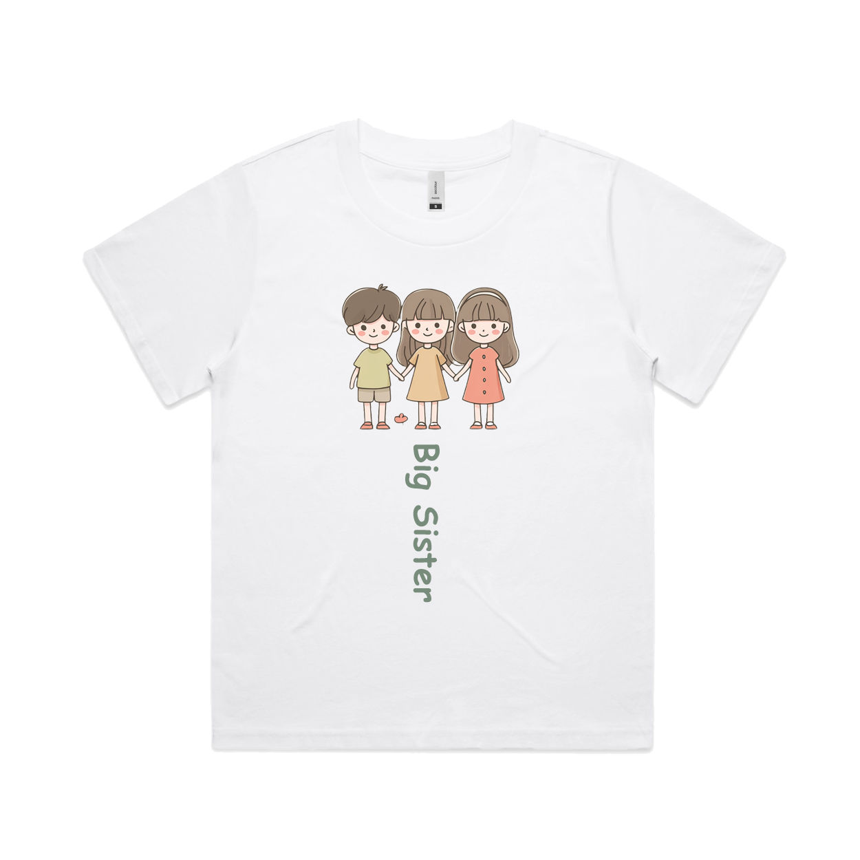 Graphic T-shirt - Siblings Matching Tee (Big Sister)