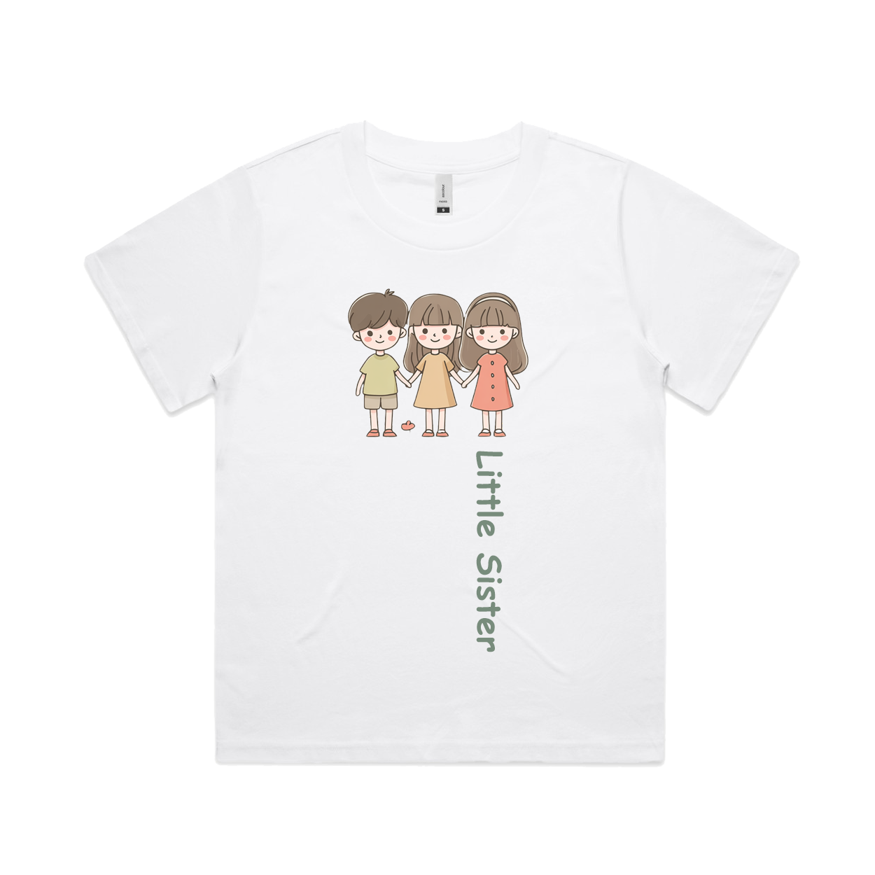 Graphic T-shirt - Siblings Matching Tee (Little Sister)
