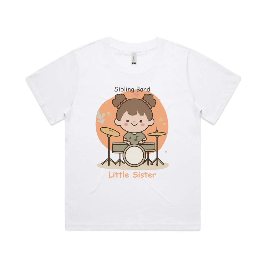 Graphic T-shirt - Drums Girl Matching Tee (Sibling Band)