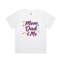 Graphic T-shirt - Heart, Rainbow, Sun Matching Tee (Mom, Dad & Me)