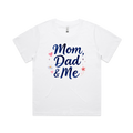 Graphic T-shirt - Heart, Flowers Matching Tee (Mom, Dad & Me)