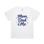 Graphic T-shirt - Heart, Flowers Matching Tee (Mom, Dad & Me)